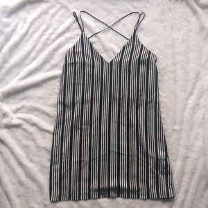 Forever 21 black and white striped dress